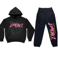 P1nk! Black Spydur Tracksuit